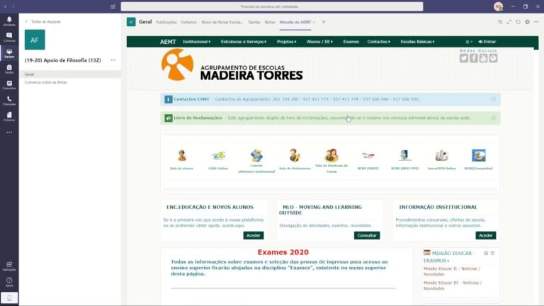 Madeira Torres: Aprendizado Eficiente com Moodle