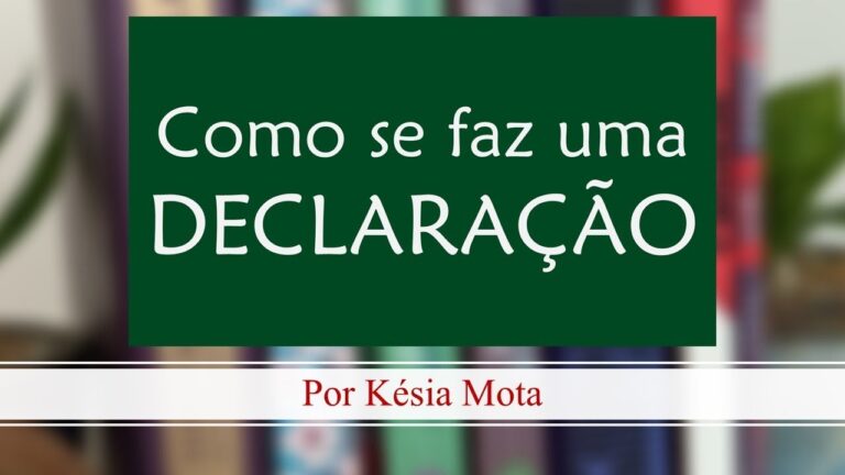 Como Elaborar uma Declaração de Trabalho Escolar Eficiente