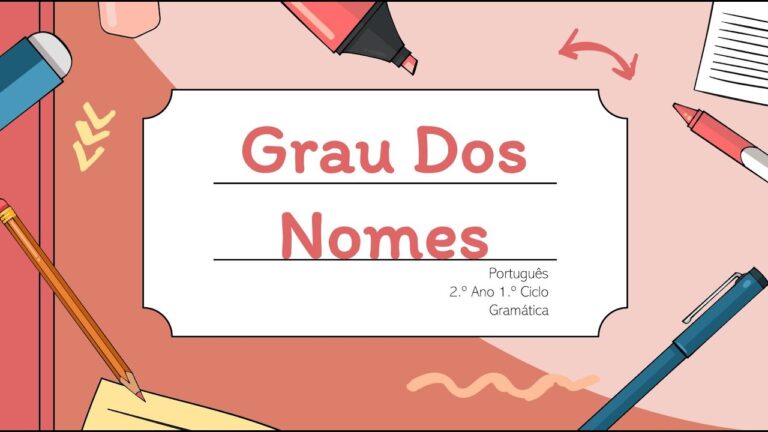 Explorando os Graus dos Nomes no 4º Ano
