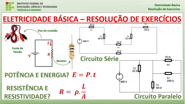 Exercícios de Eletricidade para o 9º Ano