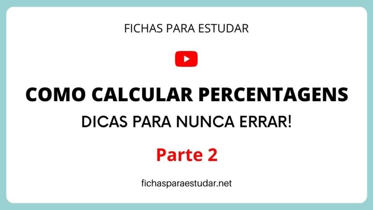 Fichas Práticas para Dominar Percentagens