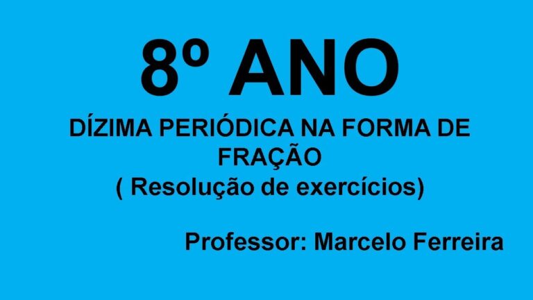 Exercícios de Dízimas para o 8º Ano: Pratique e Aprenda