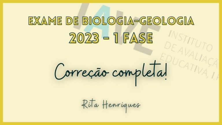 Exercícios de Biologia e Geologia para Preparação de Exames