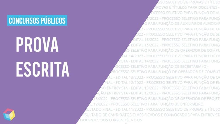 Exemplos de Provas Escritas para Concursos Públicos
